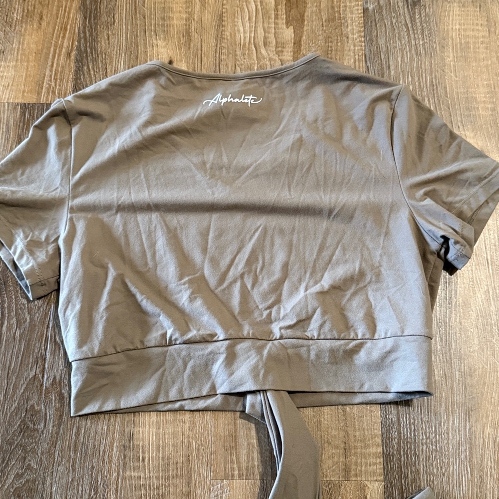 Alphalete Tan Wrap Crop Top - Picture 4 of 4